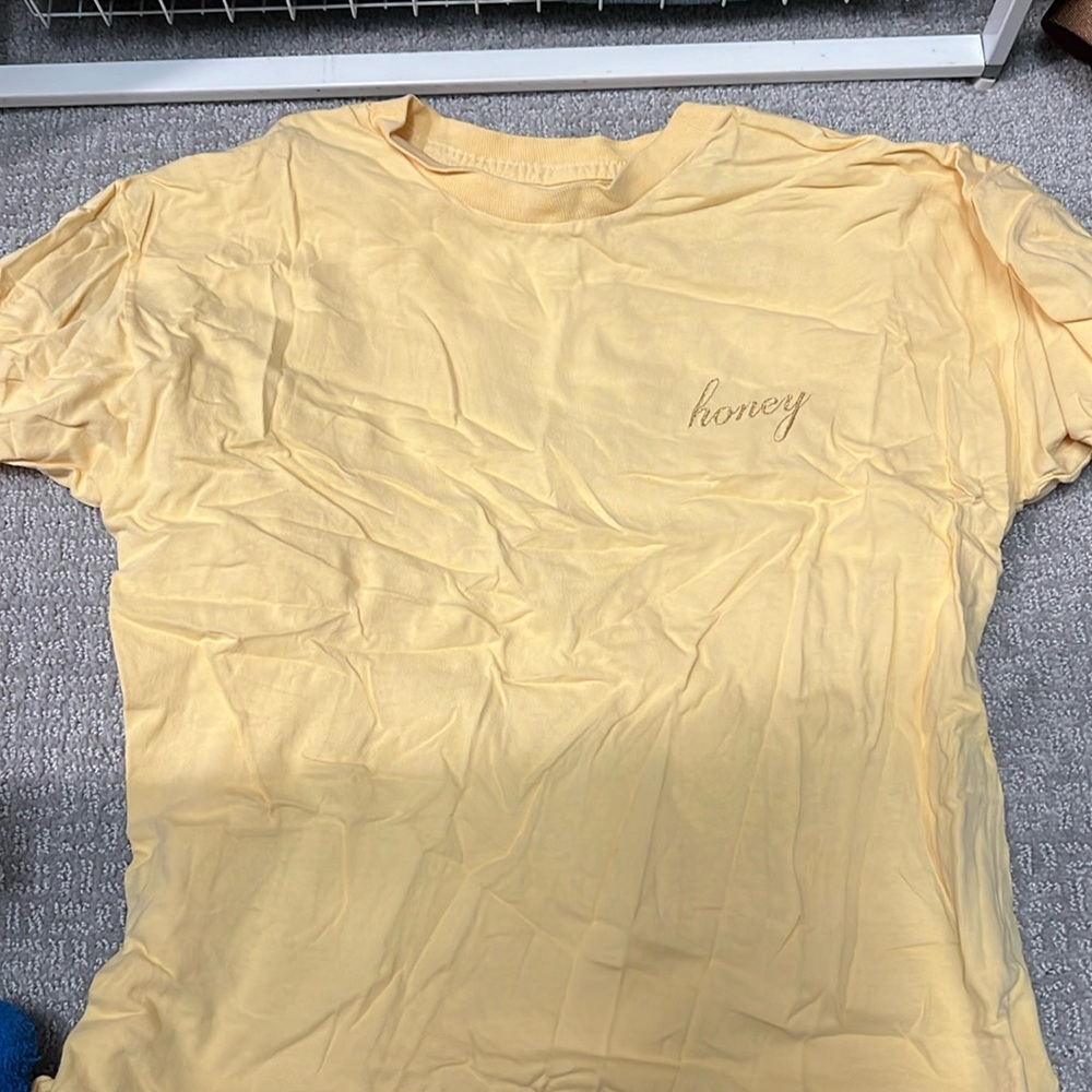 Brandy Melville Yellow Honey T-shirt